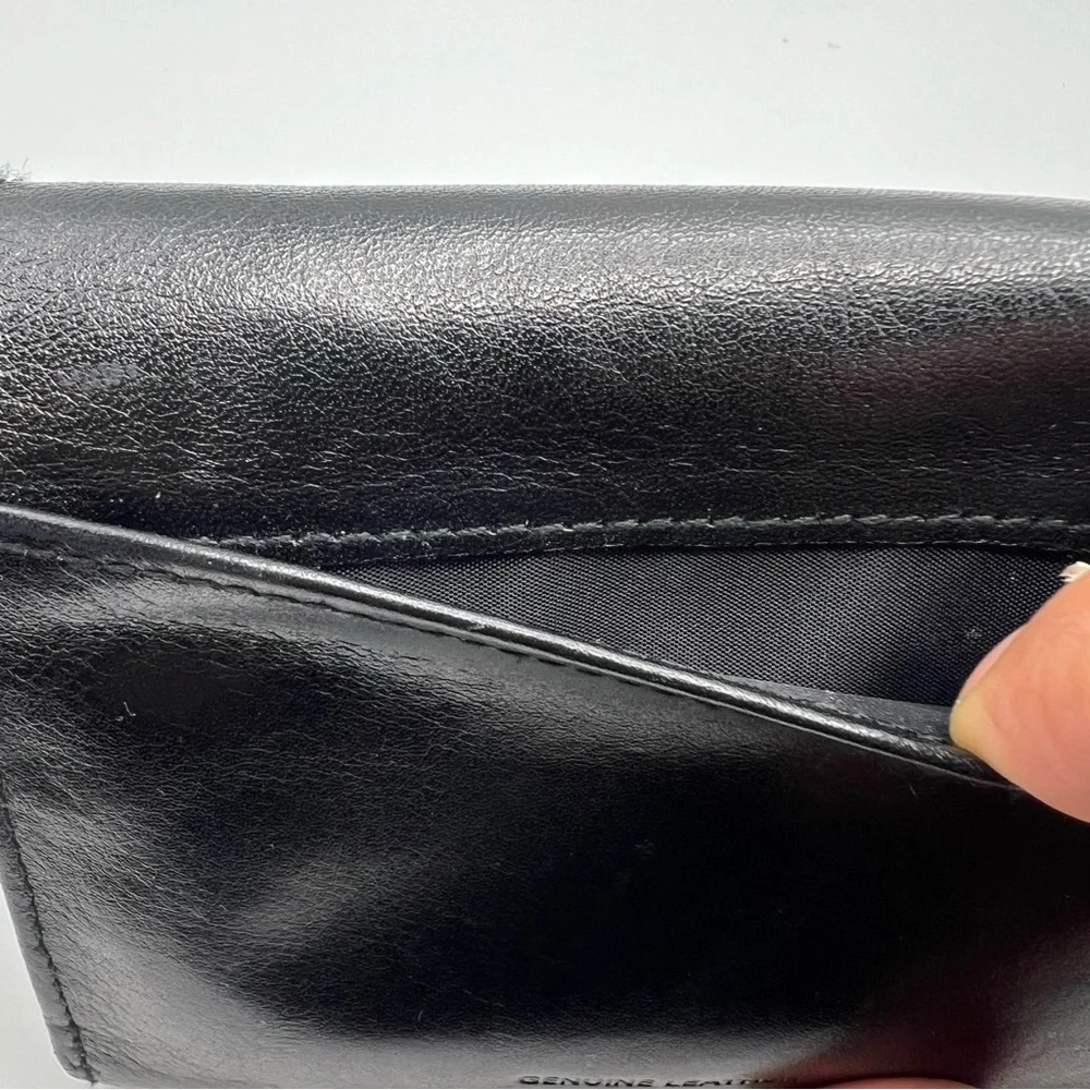 Vintage Kasper Women’s Black  Leather  Wallet Never Used Soft Leather Retro Rock